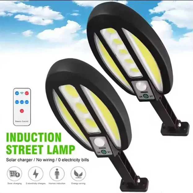 Solarni reflektor sa 96COB sijalica, zidna solarna lampa 96 COB za dvorište