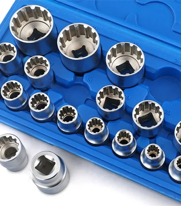 Gedore 8 do 32mm u kompletu od 19 kom; brza selekcija dimenzija i hex spline torx kompatibilno u radu