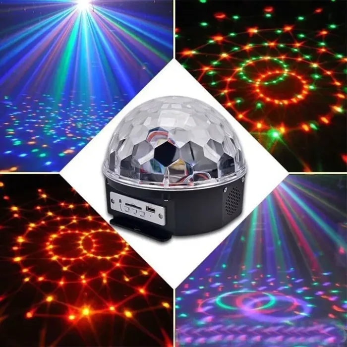 Led disko lampa sa Bluetooth povezivanjem; pustite muziku sa telefona i pojačajte rasveta za žurke u trenu