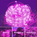 Solarne sijalice diode roza 10m bajkovito osvetljenje euroshop