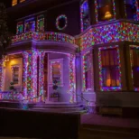 Led šareni dekor niz kao dekorativni ukras eksterijera; 300 LED duž 30 m za svečan ambijent