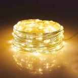 Led žuta dekor rasveta ističe pergolu i ograde; meke linije za prijatne večeri na terasi