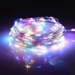 Multikolor solarne lampice stvaraju šareno solarno svetlo; fleksibilna mikro-žica se lako oblikuje