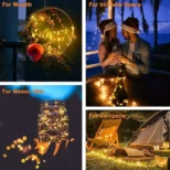 Solarne sijalice žuta 30m Osam režima pamti mod čuva