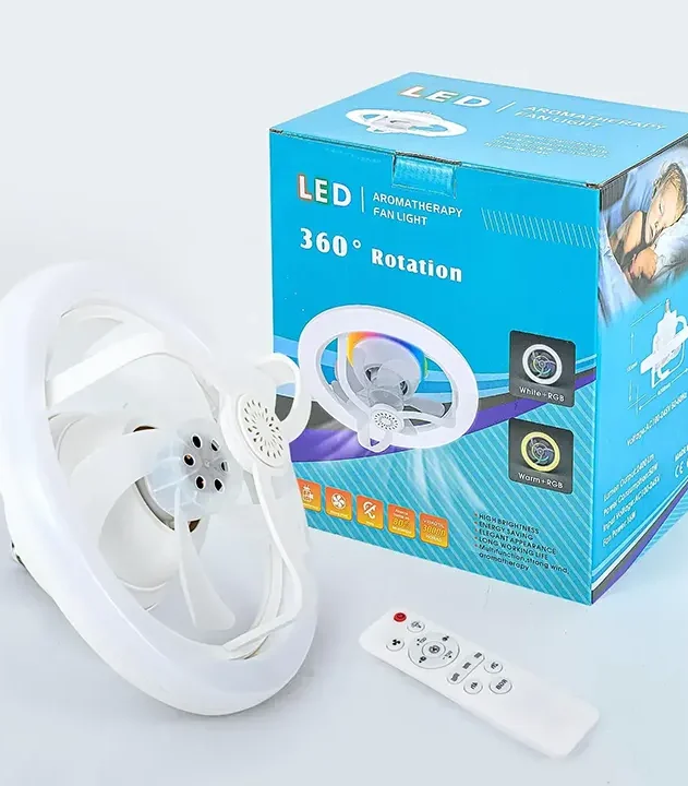 Plafonski LED luster sa ventilatorom kombinuje centralno svetlo i protok vazduha