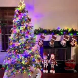 Solarne sijalice šarena 30m na balkonu; solarni niz više boja daje ujednačen sjaj za pergole i ograde