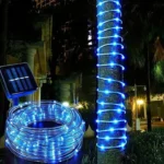 Solarne sijalice u crevu 10m plava pružaju dekorativno i smirujuće osvetljenje