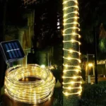 Solarne sijalice u crevu 10m žuta stvaraju topli i prijatan ambijent u dvorištu i domu