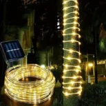 Solarne sijalice u crevu 10m žuta stvaraju topli i prijatan ambijent u dvorištu i domu