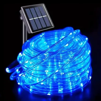 Solarne sijalice u crevu 20m plava pružaju elegantno i smirujuće osvetljenje