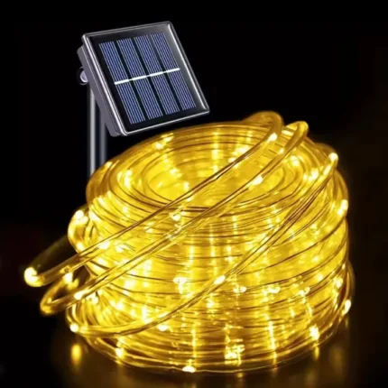 Solarne sijalice u crevu 20m žuta stvaraju topao i romantičan ambijent u prostoru