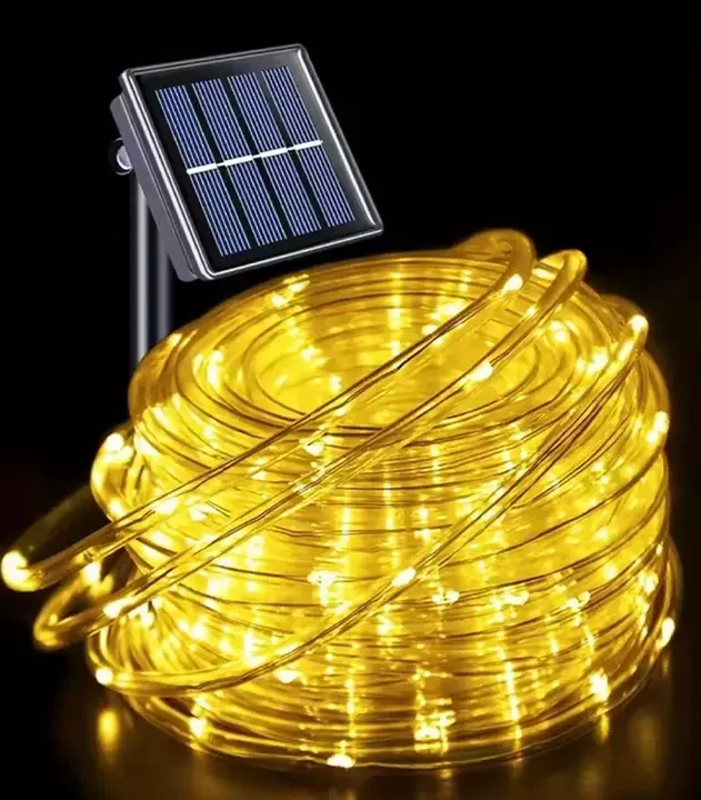 Solarne sijalice u crevu 20m žuta stvaraju topao i romantičan ambijent u prostoru