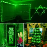Solarni LED niz zelena boja u crevu 20m pruža prijatne i dekorativne efekte