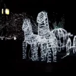 Spoljna solarna LED rasveta bela u crevu pogodna je za sve vremenske uslove