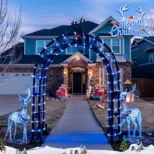 Spoljna solarna LED rasveta plava u crevu idealna je za spoljašnju dekoraciju