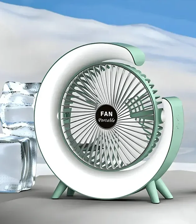 Stoni ventilator 2u1 lampa radi preko USB priključka