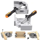 Ugaona stega za stolarske radove sa rotirajućim čeljustima za tačno 90°