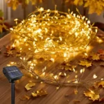 Vilinske solarne sijalice žute 5m stvaraju bajkovitu i romantičnu atmosferu