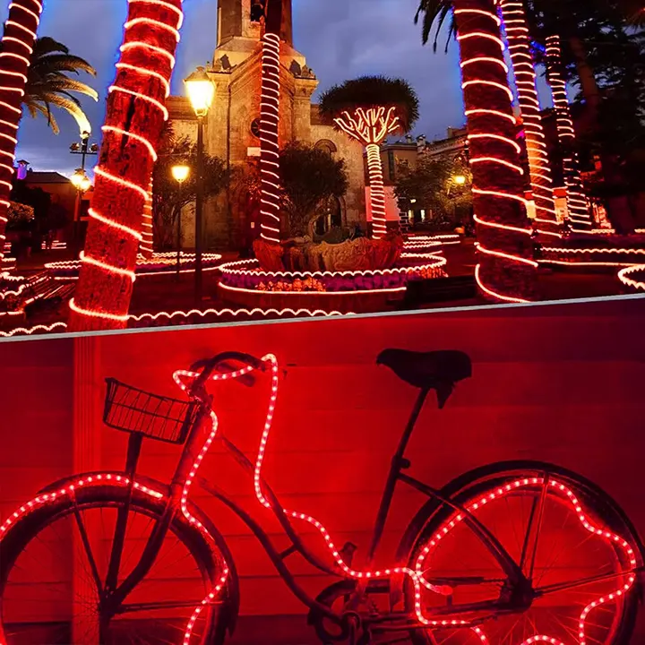 Crvene sijalice u crevu dužine 20m - Slika 5