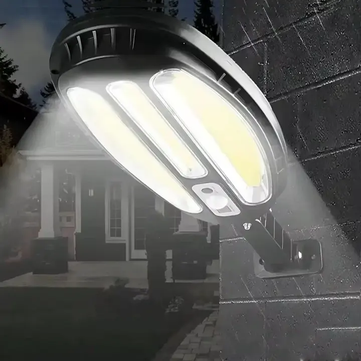 Zidna solarna lampa 96 COB pruža snažno osvetljenje fasade