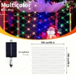 Dekorativna solarna mreža sa šarenim LED sijalicama unosi bajkovitu atmosferu u dom