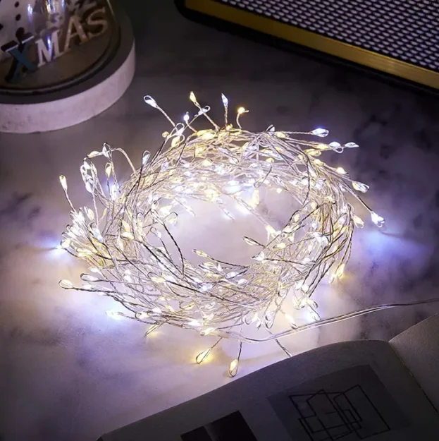 Dekorativne LED lampice dužine 50m sa fleksibilnom mikro žicom omogućavaju kreativno oblikovanje prostora