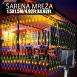 Solarna LED šarena mreža za dekoraciju donosi veselu i svečanu atmosferu