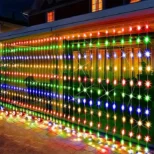 Solarne LED šarene zavese 3x3m idealne su za prazničnu i svakodnevnu dekoraciju