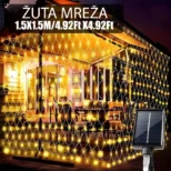 Solarna LED žuta mreža za dekoraciju unosi toplotu i eleganciju u dom i dvorište