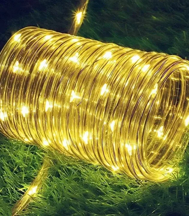 Žute LED sijalice u crevu dužine 20m nude toplo i prijatno osvetljenje idealno za dom i baštu