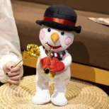 Sneško sa flautom i pesmama stvara veselu prazničnu atmosferu dok igra