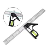 Kombinovani višenamenski lenjir za merenje 300mm za precizne radove u radionici