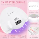 Lampa za nokte sa LED svetlom za brzo i ravnomerno sušenje gelova