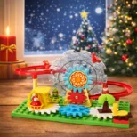 Novogodišnji konstrukcioni set sa figuricama i dekoracijama