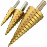 Set stepenastih burgija jelkice 3 komada - Slika 4