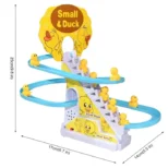 Razvojne igračke za decu u obliku tobogana sa patkicama i muzikom